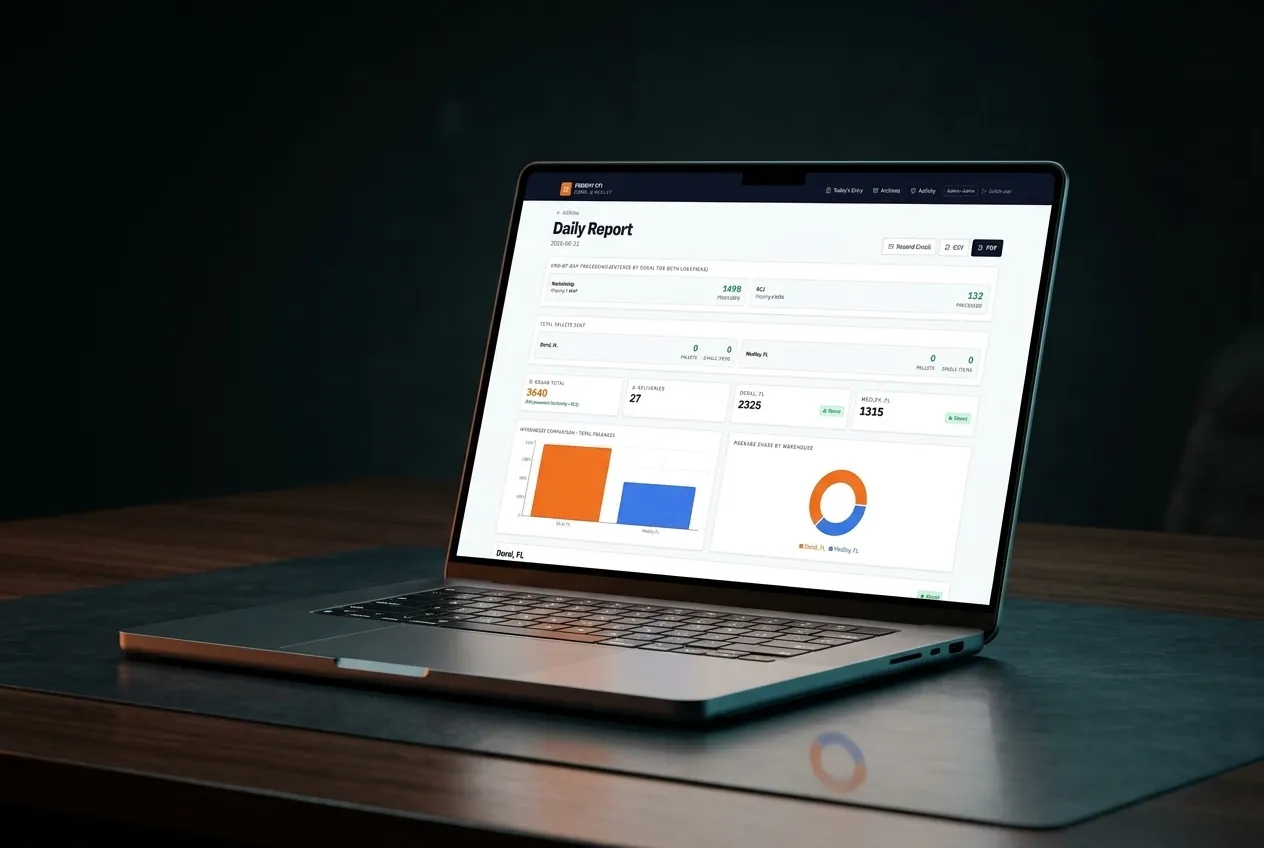 Freight KPI, Freight Forwarding Ops Dashboard: screenshot 1